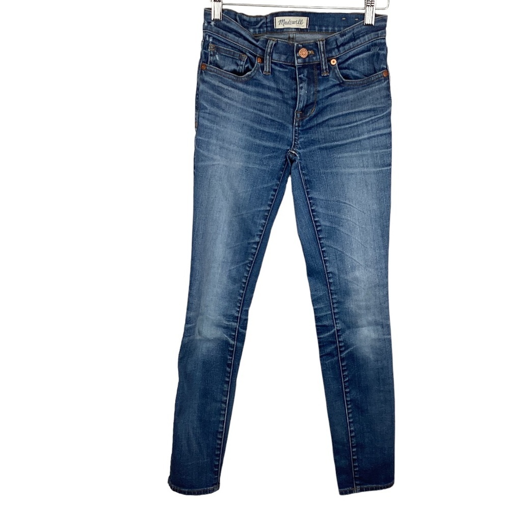Madewell Skinny Jeans Size 24 Stretch Medium Wash Stretch‎ Low rise